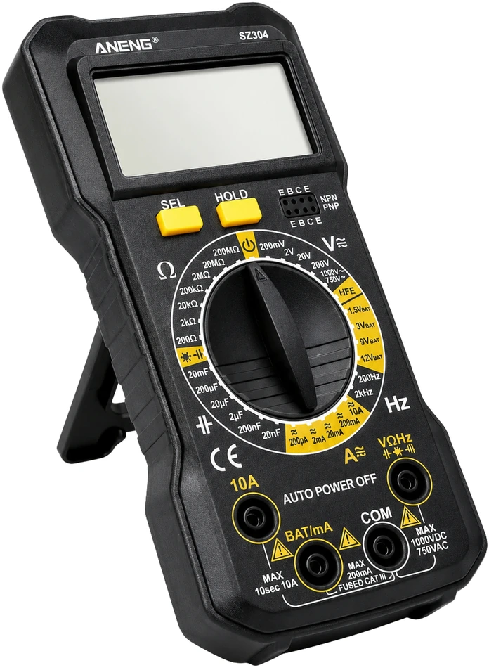 ANENG DM850 universalus matuoklis - daugiajuostis LCD skaitmeninis multimetras