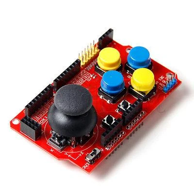 Joystick priedėlis su spalvotais mygtukais