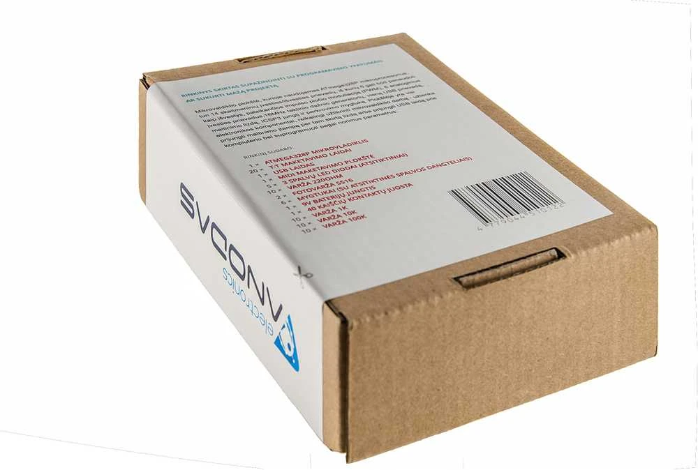 Anodas Electronics Mokomasis Elektronikos Rinkinys - Išmaniosios Grandinės su ATmega328P Mikrovaldikliu