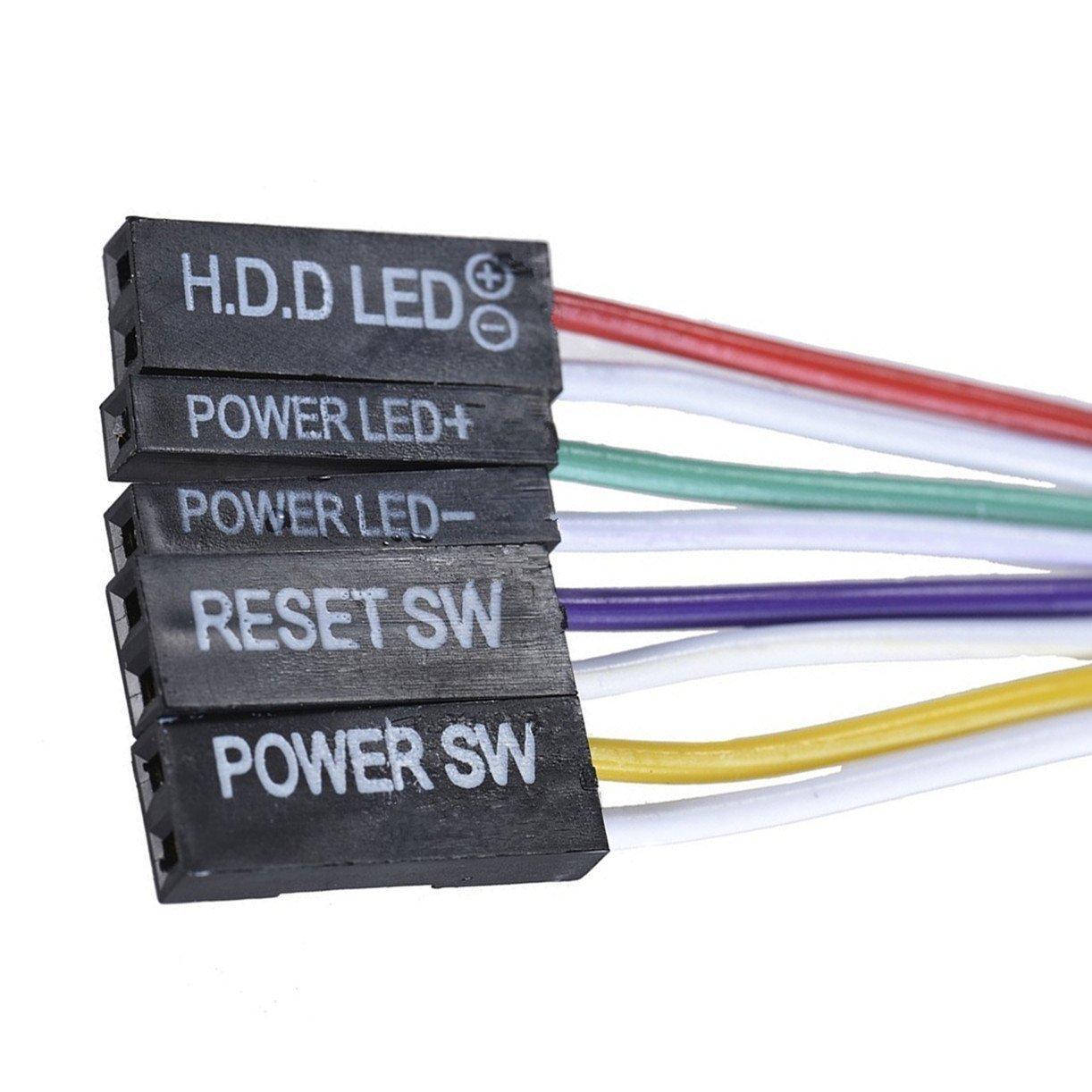 Oem POWER &amp; RESET mygtukai su LED - 50CM