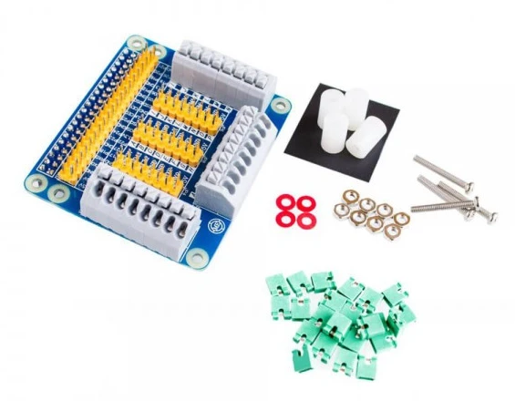 Raspberry Pi GPIO plokštė su montavimo priedais