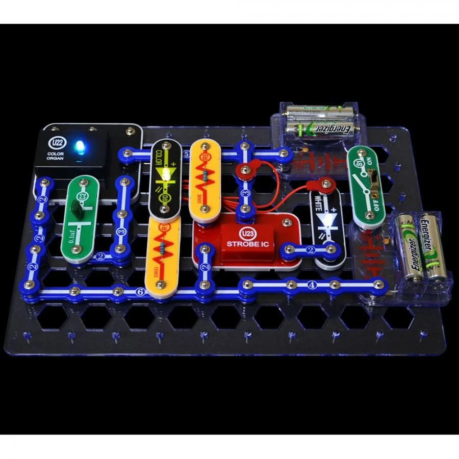 Snap Circuits Šviesos Eksperimentų rinkinys