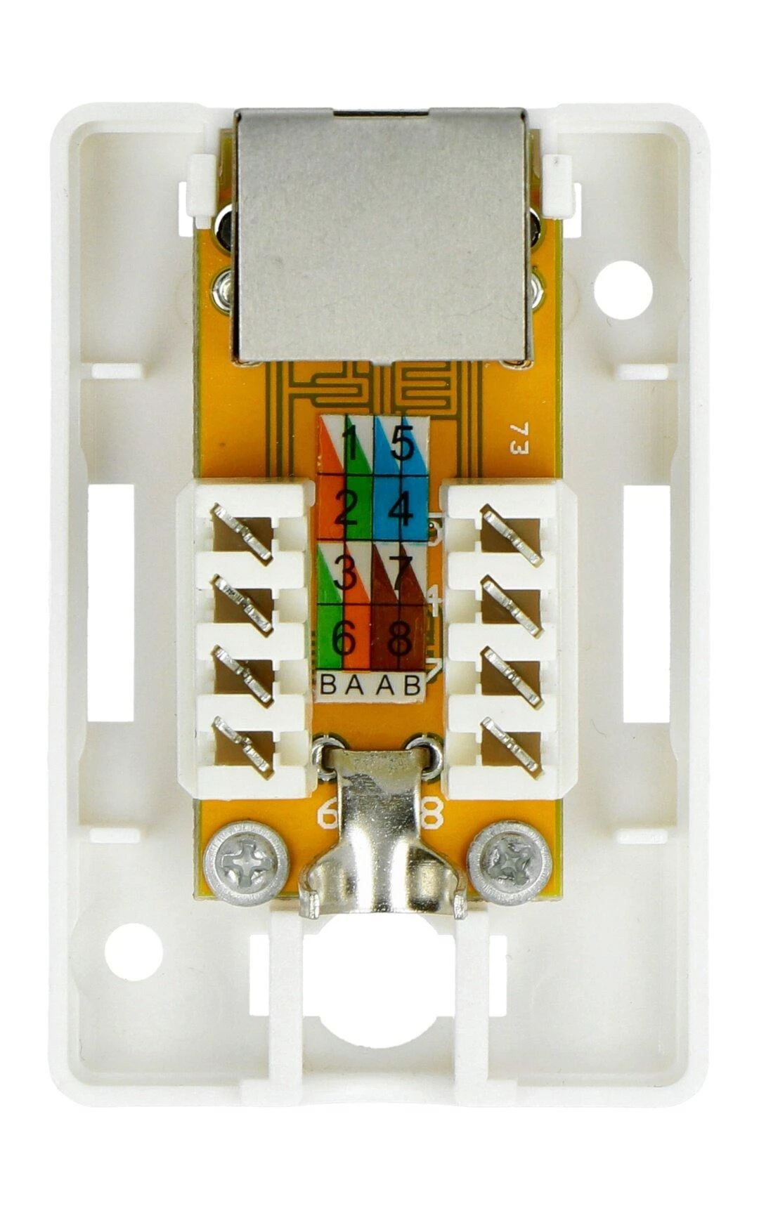 LANBERG OS5-0001-W FTP Data Box 1 prievado RJ45 ekranuotas kat. 5E