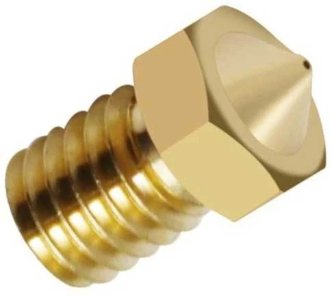Oem Antgalis 0.4 mm M6 – siūlas 3.0 mm – H12.5 mm – kūginis – RepRap E3D V5 V6