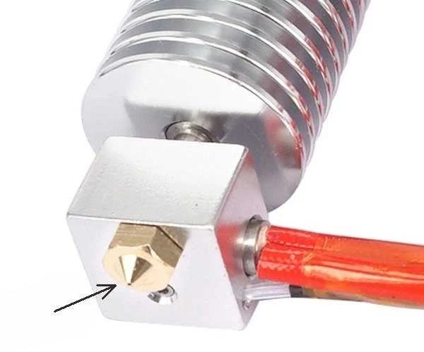 Oem Antgalis 0.5 mm M6 – siūlas 1.75 mm – H13 mm – kūginis – RepRap E3D V5 V6