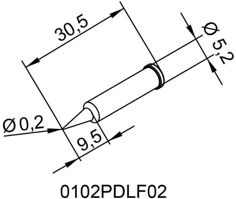 Antgalis ERSADUR, 0.2mm/0.008in, lituokliui ERSA