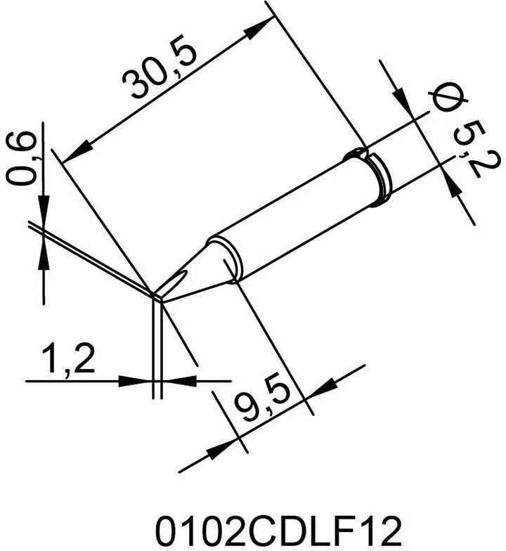 Antgalis ERSADUR, 1.2mm/0.047in, lituokliui ERSA