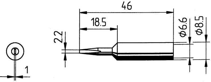 Antgalis ERSADUR, 2.2mm/0.087in, lituokliui ERSA