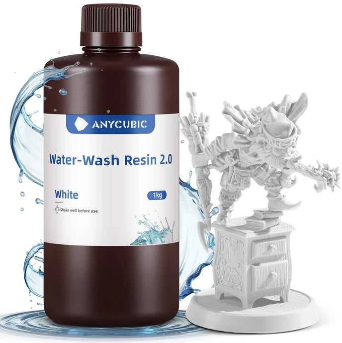 Anycubic 1kg balta plaunama derva