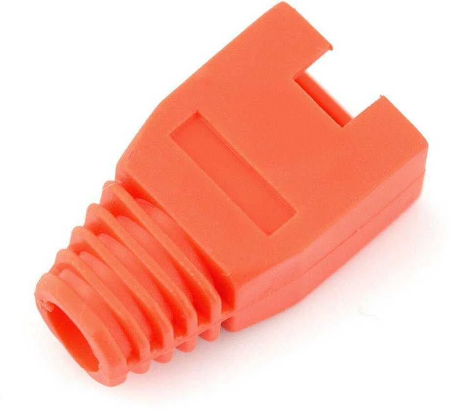 Oem Apsauga nuo sulenkimo RJ45 8P8C laidui - raudoni - 10 vnt