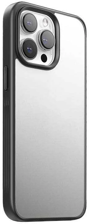 Apsauginis telefono dėklas Joyroom JR-15Q2, skirtas iPhone 15 Pro (matinė juoda)