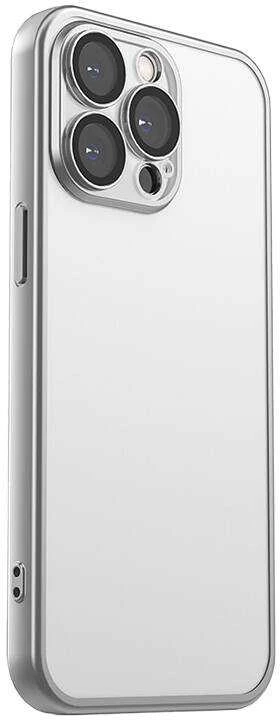 Apsauginis telefono dėklas Joyroom JR-15Q2, skirtas iPhone 15 Pro (matinis pilkas)