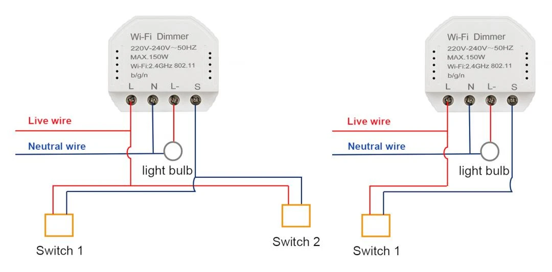 Oem Apšvietimo valdiklio modulis Tuya Dimmer WiFi 230V