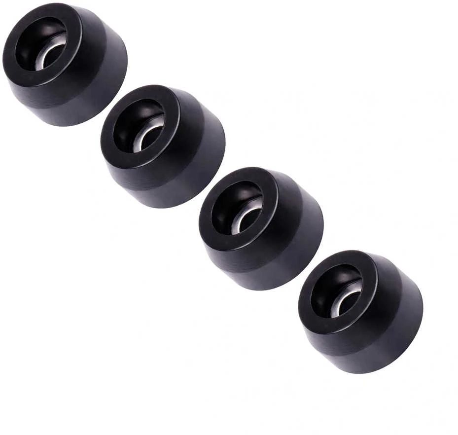 Apvalios guminės kojelės - 11xx9x6mm - juodos - baldams - 4vnt
