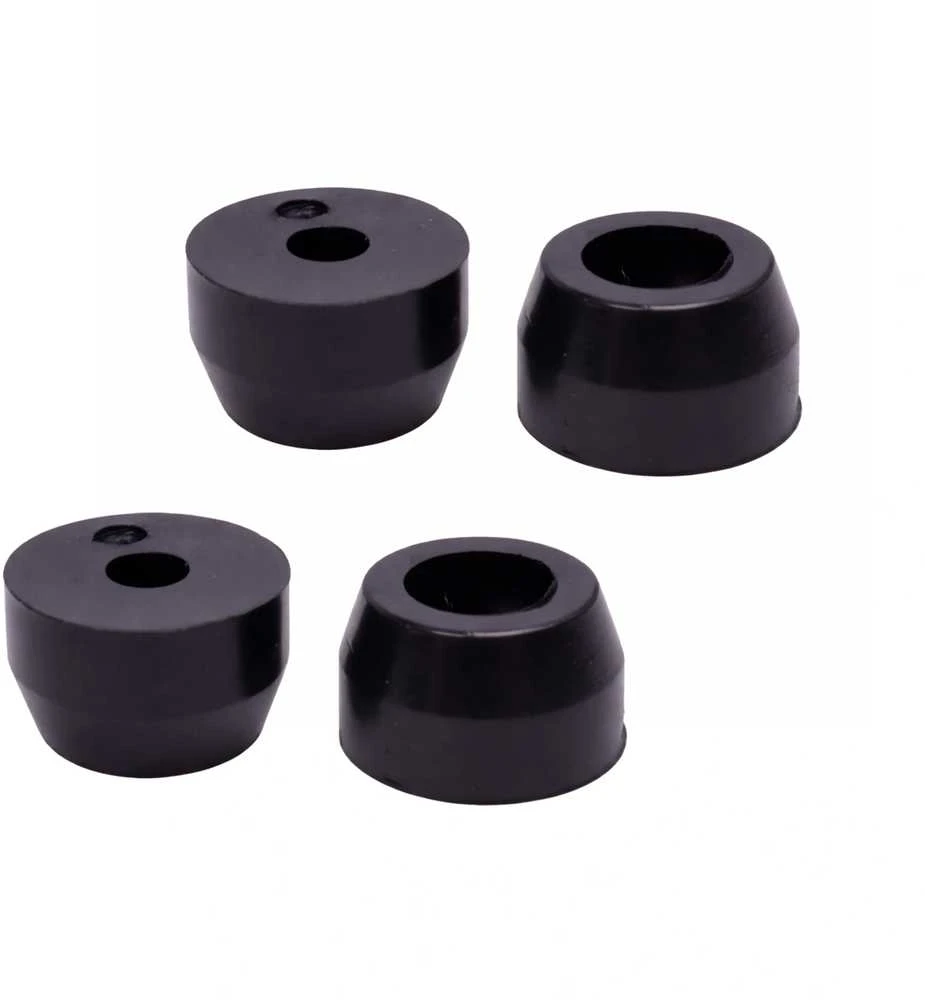 Apvalios guminės kojelės - 11xx9x6mm - juodos - baldams - 4vnt