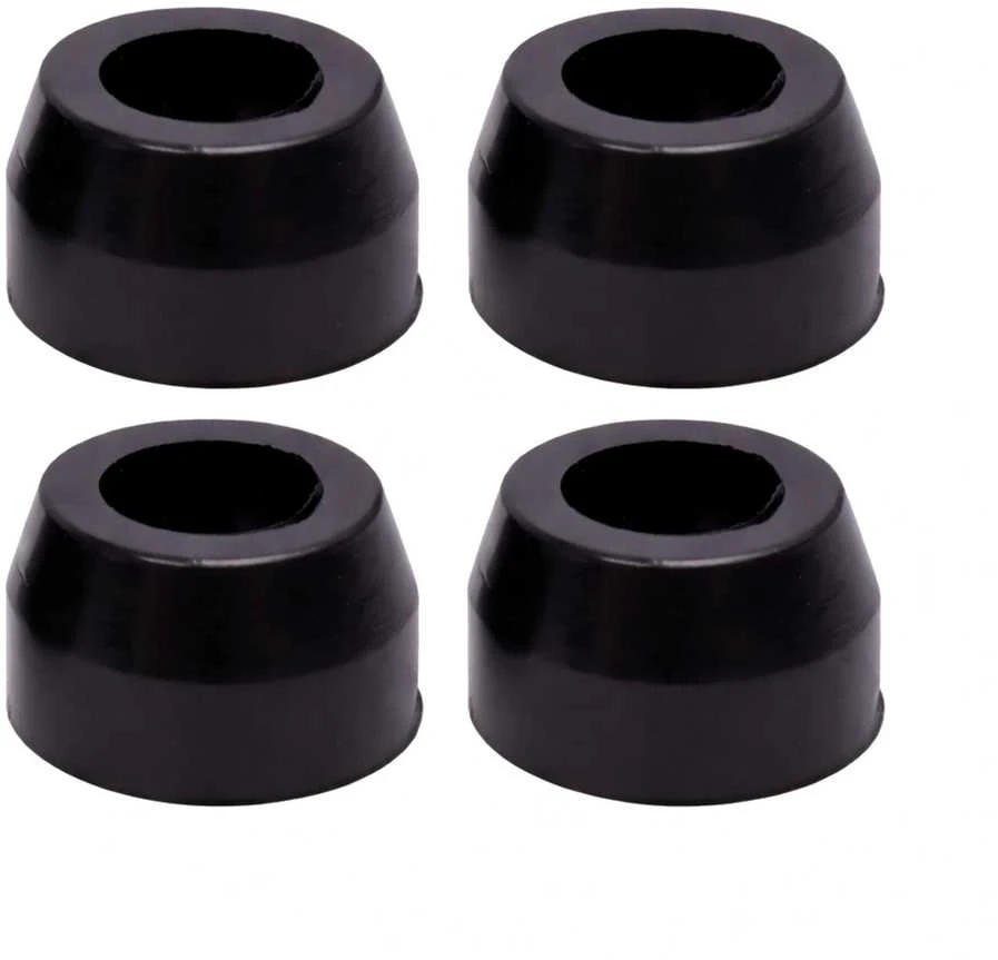 Apvalios guminės kojelės - 11xx9x6mm - juodos - baldams - 4vnt