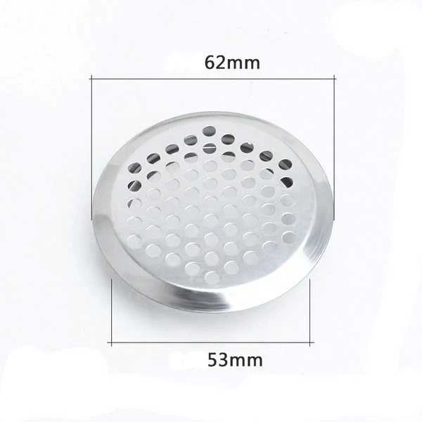Oem Apvalios ventiliacijos grotelės 53 mm nerūdijančio plieno