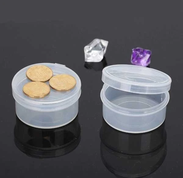 Oem Apvalus konteineris - 44x17mm - Plastikinė dėžutė - Rakinama tvarkytuvė