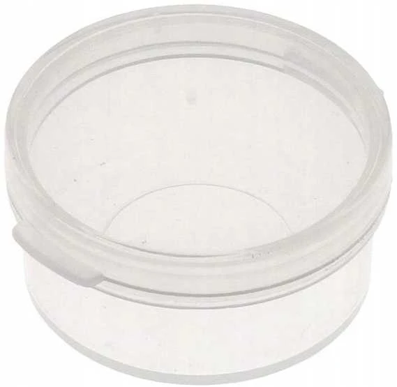 Oem Apvalus konteineris - 54x22mm - Plastikinė dėžutė - Rakinama tvarsliava
