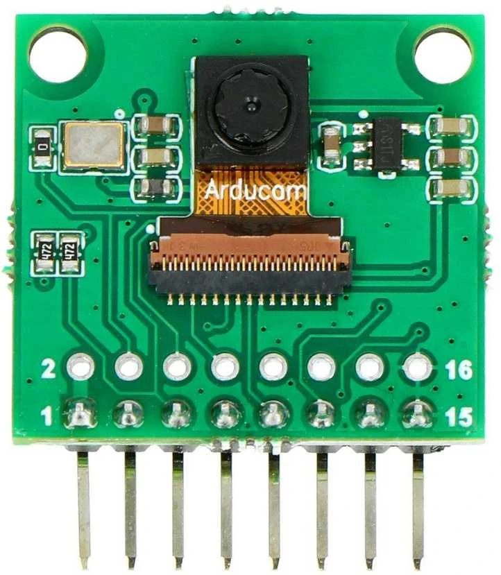 ArduCam HM01B0 kameros modulis su jungtimis
