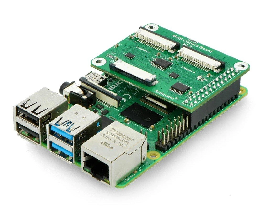 Arducam adapterio modulis v2.2 su Raspberry Pi