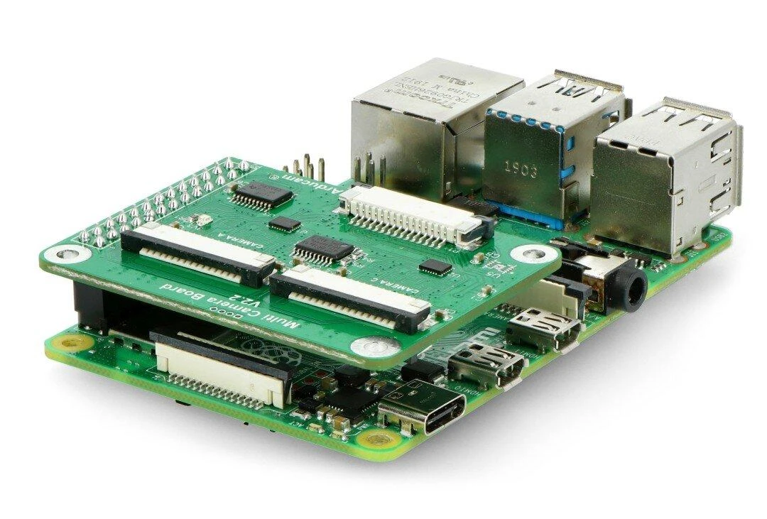 Arducam kamerų adapteris ant Raspberry Pi