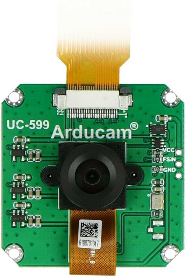 ArduCam OV9281 1Mpx Global Shutter kamera su plataus kampo M12 objektyvu, skirta Raspberry Pi, MIPI, NoIR, vienspalvis