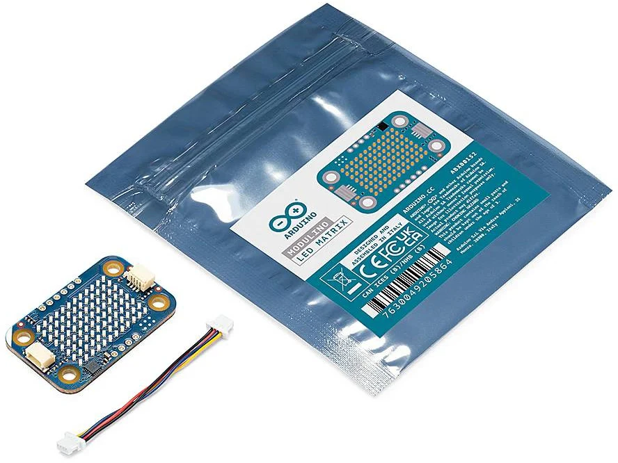 Arduino Modulino LED matrica - programuojama LED matrica 8x12 - Qwiic - ABX00152