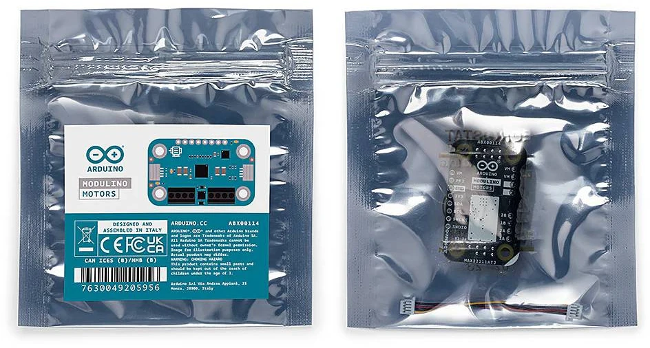 Arduino Modulino Motors – dviejų kanalų variklio valdiklis 5V-24V/3.8A – MAX2221 – Qwiic – ABX00114