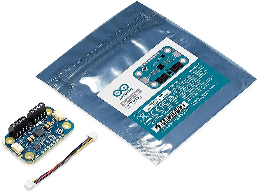 Arduino Modulino Motors – dviejų kanalų variklio valdiklis 5V-24V/3.8A – MAX2221 – Qwiic – ABX00114