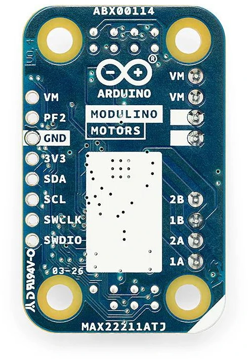 Arduino Modulino Motors – dviejų kanalų variklio valdiklis 5V-24V/3.8A – MAX2221 – Qwiic – ABX00114