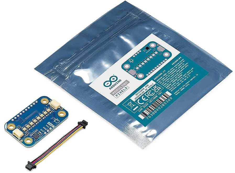 Arduino Modulino Pixels – 8 RGB LED modulis – Qwiic – ABX00109