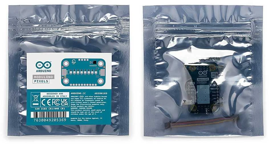 Arduino Modulino Pixels – 8 RGB LED modulis – Qwiic – ABX00109