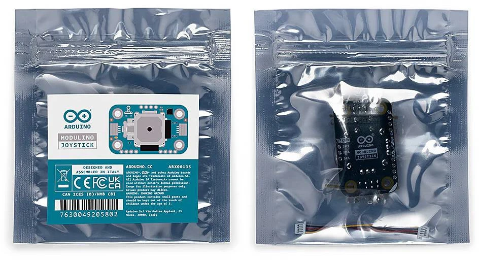 Arduino Modulino valdymo svirtis - valdymo svirtis su mygtuku - Qwiic - ABX00135