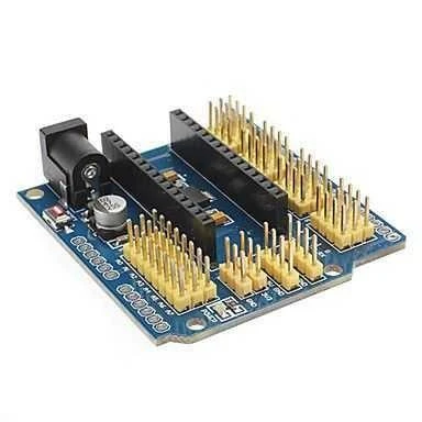 Arduino Nano maketavimo plokštė su maitinimo jungtimi