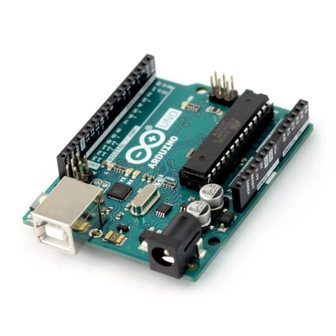Arduino Uno plokštė su mikrovaldikliu