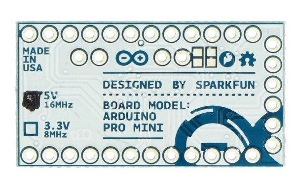 Arduino Pro Mini 328 modulis, 5 V / 16 MHz, SparkFun DEV-11113