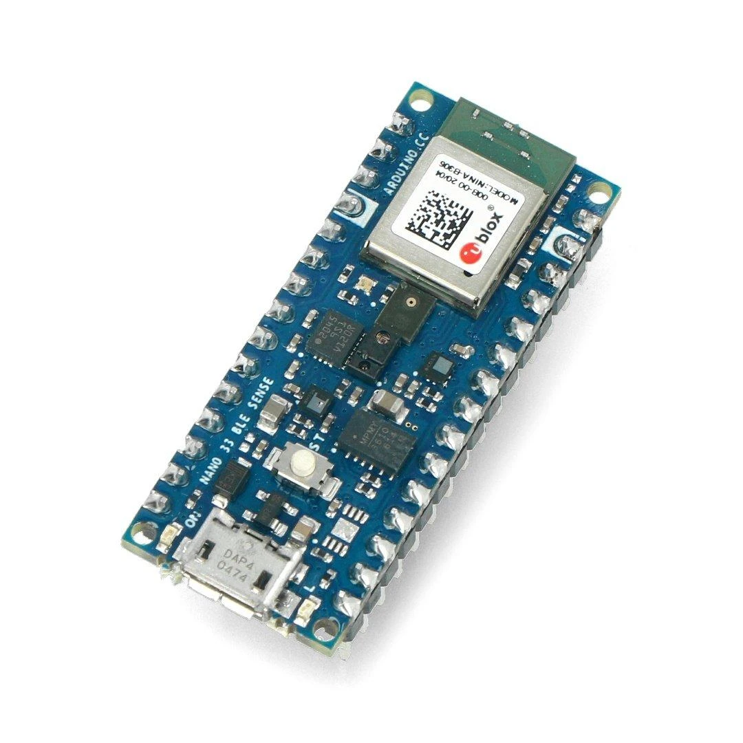 Arduino Tiny mašininio mokymosi rinkinys su Arduino Nano 33 BLE Sense Lite - AKX00028