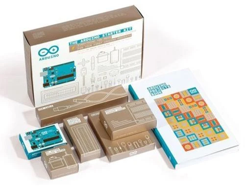 Arduino Uno rinkinys su komponentais ir knyga