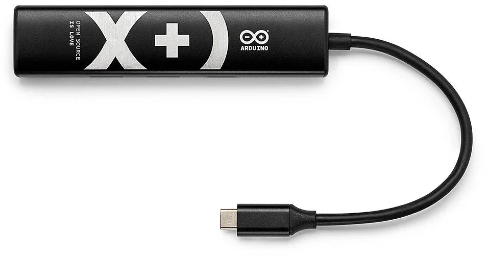 Arduino 8in1 USB-C adapteris su X+ logotipu