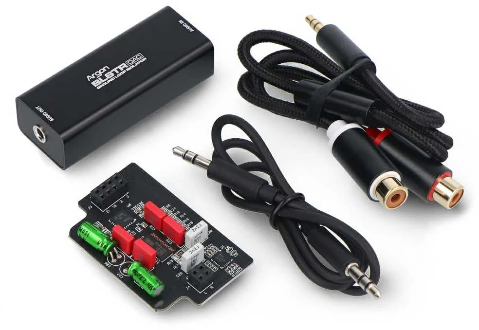 Argon40 Argon BLSTR DAC garso plokštė su įžeminimo kilpos izoliatoriumi, skirta Argon One V3