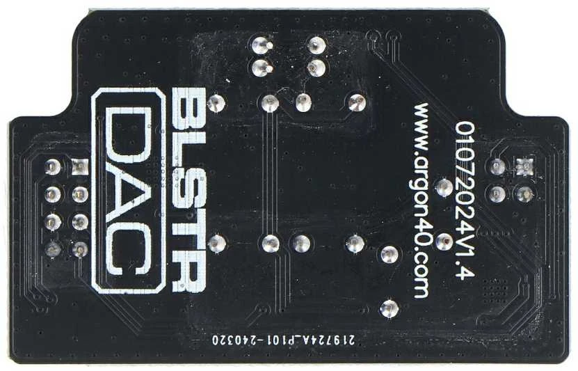 Argon BLSTR DAC apačios vaizdas su kontaktais
