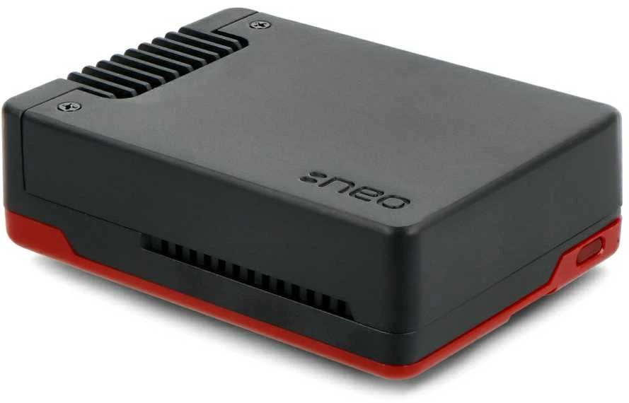 Argon Neo 5 dėklas juodas su raudonu pagrindu