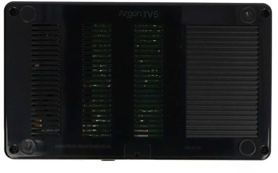 Argon40 Argon ONE V5 dėklas Raspberry Pi 5 - su ventiliatoriumi ir radiatoriumi - aliuminis - juodas