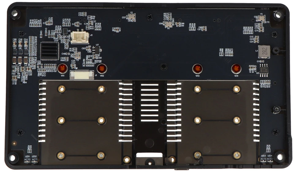 Argon40 Argon ONE V5 Quad M.2 NVMe – išplėtimo plokštė, skirta Raspberry Pi 5