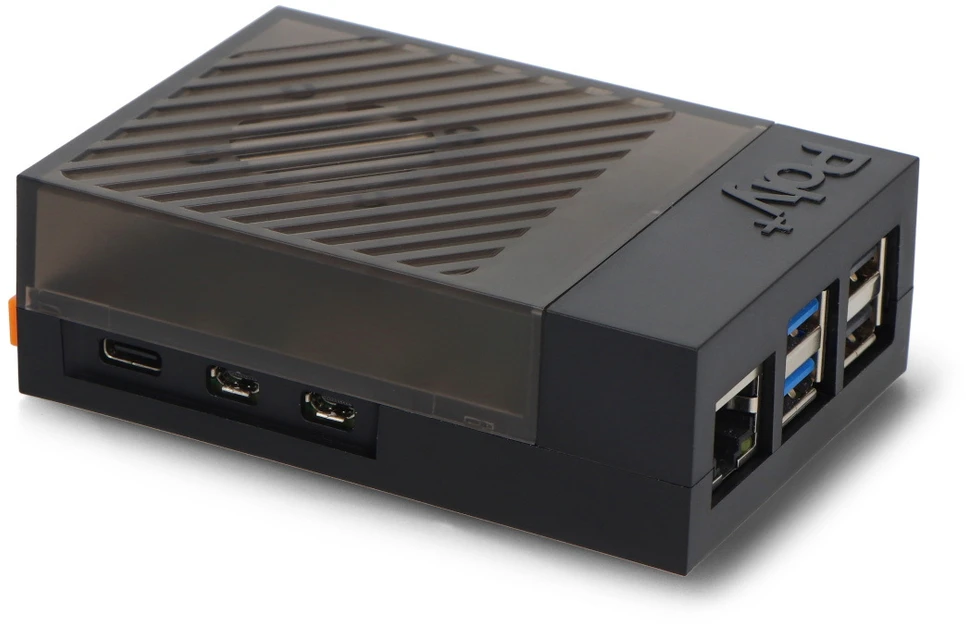Argon40 Argon Poly+ 5 – ABS korpusas su 30 mm PWM ventiliatoriumi, skirtas Raspberry Pi 5 – juodas