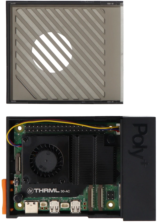 Argon40 Argon Poly+ 5 – ABS korpusas su aktyviu 30 mm THRML aušinimu, skirtas Raspberry Pi 5 – juodas