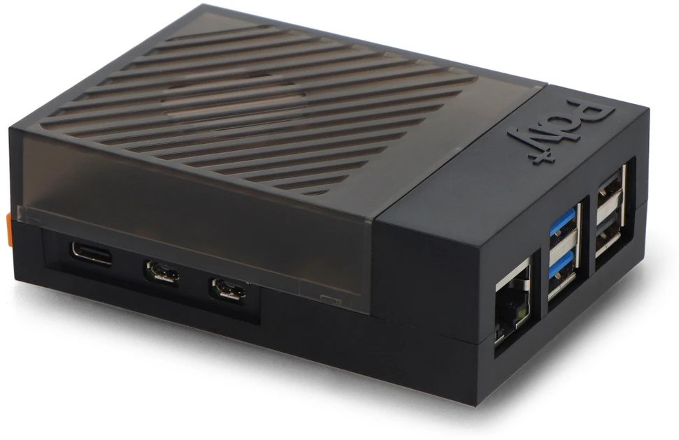 Argon40 Argon Poly+ 5 – ABS korpusas su aktyviu 30 mm THRML aušinimu, skirtas Raspberry Pi 5 – juodas
