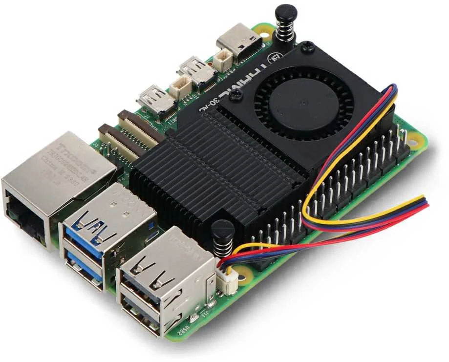 Argon40 Argon THRML ventiliatorius, skirtas Raspberry Pi 5 su aušintuvu - juodas - 30 mm