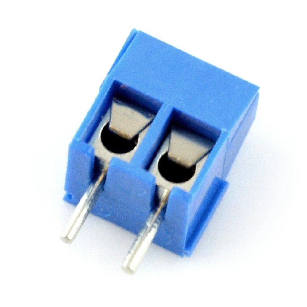 Mėlyna KF301 dviejų kontaktų jungtis 5.0mm rastru